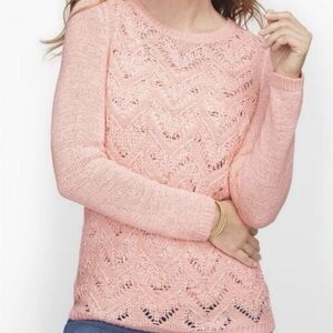 Talbots 🌷crochet  sweater - Size MP